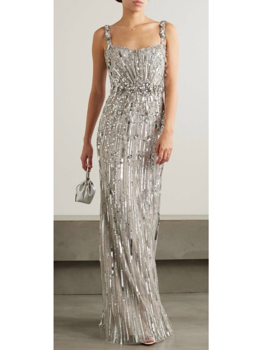 Jenny Packham Women’s Beaded Tulle Gown